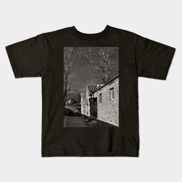 Beijing's alleyway Kids T-Shirt by jasminewang